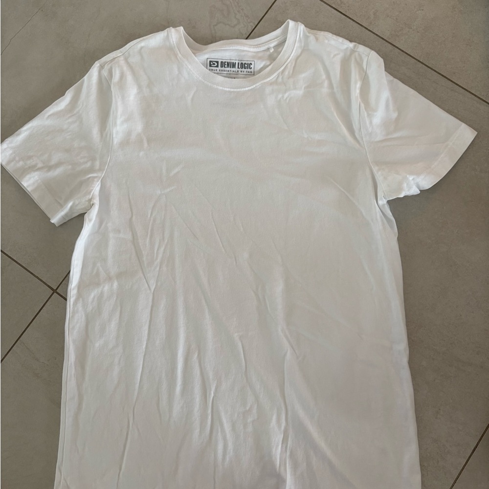 Denim Logic White T-Shirt